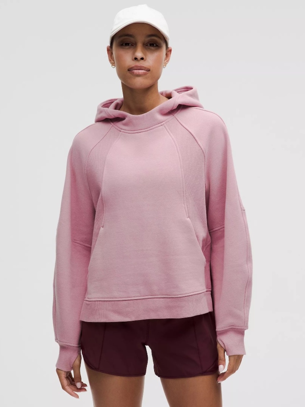 Lululemon Scuba Oversized Side-Slit Hoodie Rose Blush XL/XXL